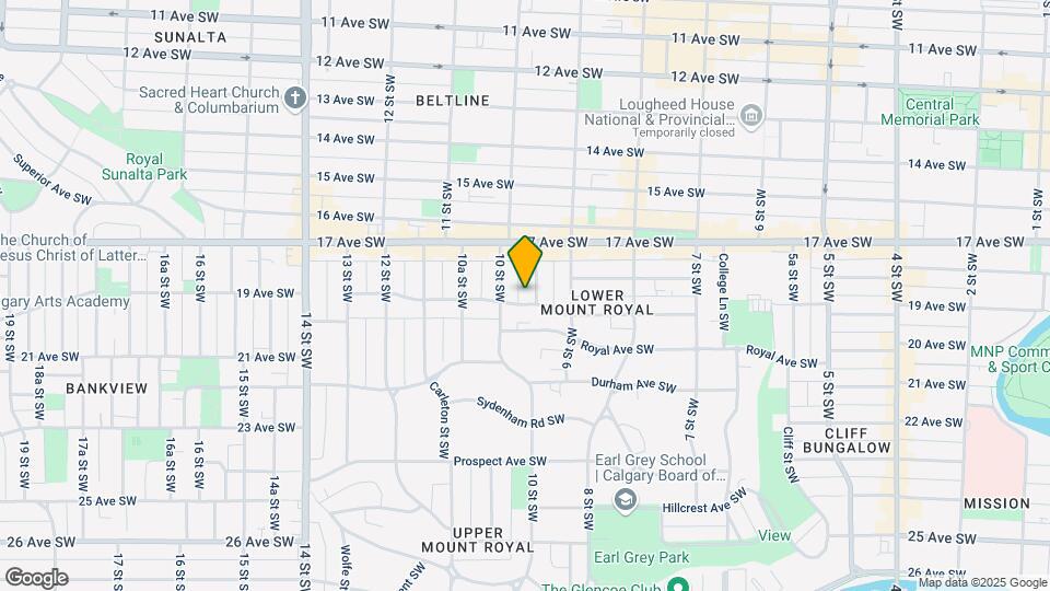 1032 Cameron Ave Map and Location Details
