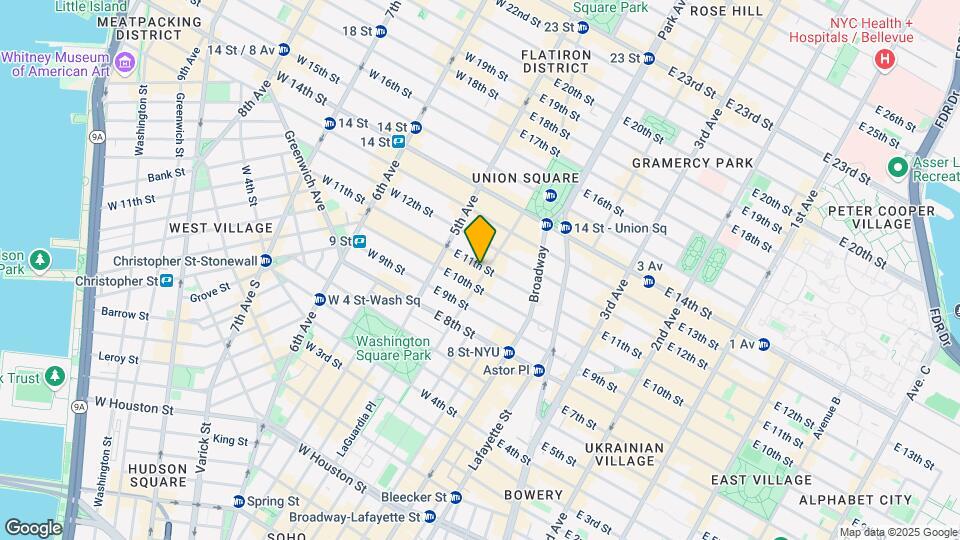 74 University Pl Mapa y Detalles de la Ubicación