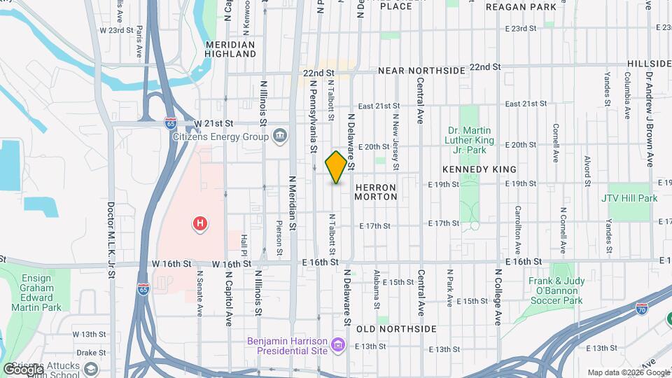 1839 Talbott St Map and Location Details