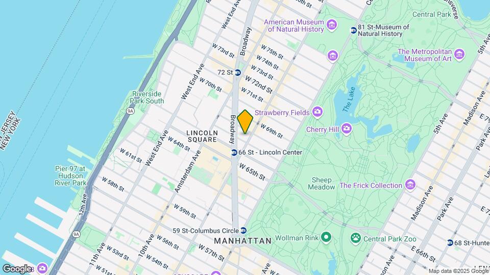 111 West 67th St Map and Location Details