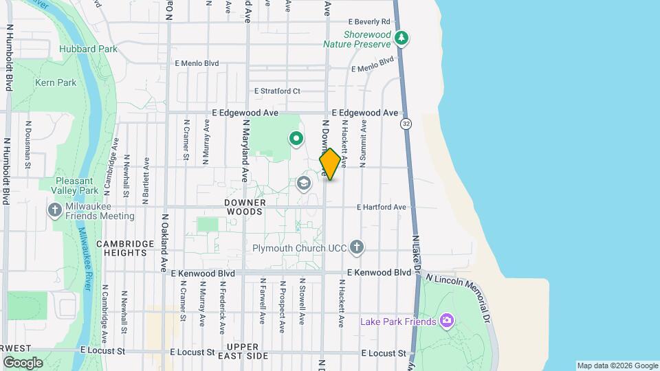 3340 N Downer Ave Map and Location Details