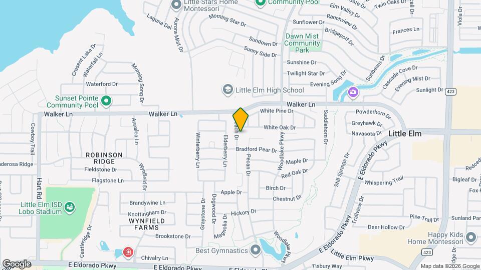 2725 Peach Dr Map and Location Details