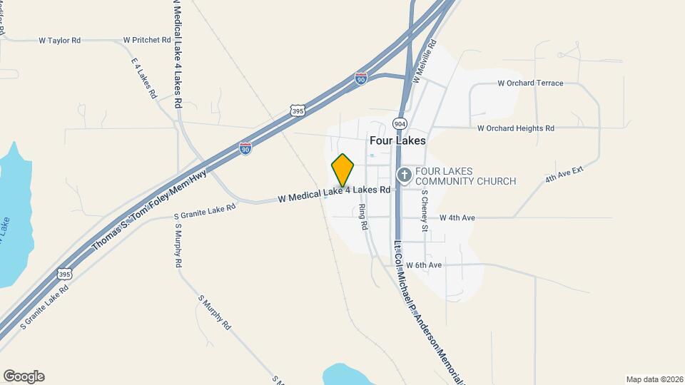 13207 W Medical Lake 4 Lakes Rd Map and Location Details