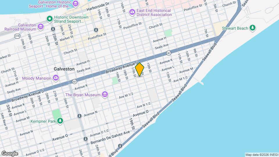 1615 Avenue L Map and Location Details