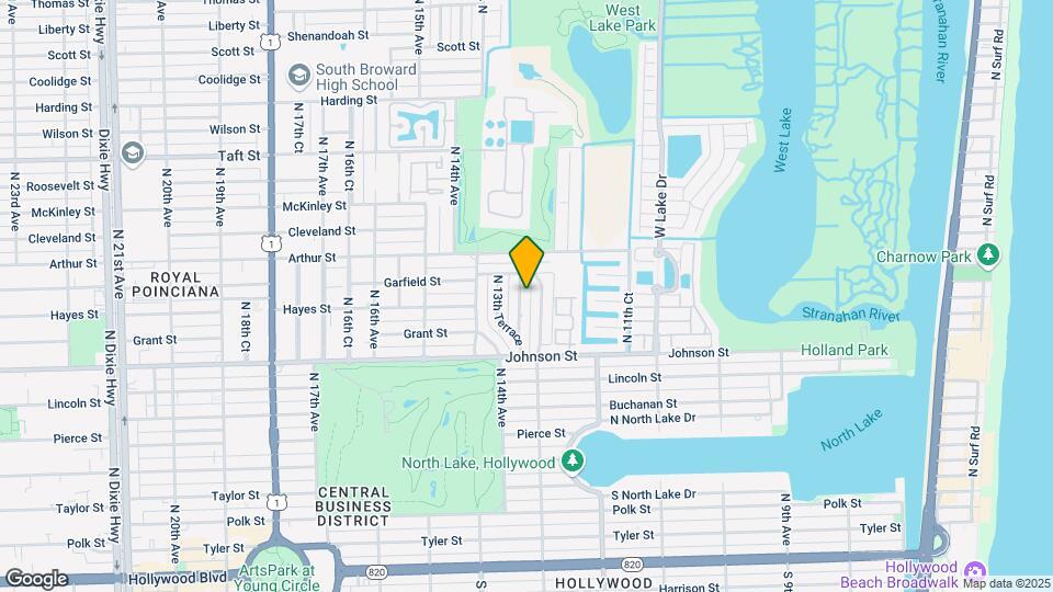 1109 N 13th Ct Map and Location Details