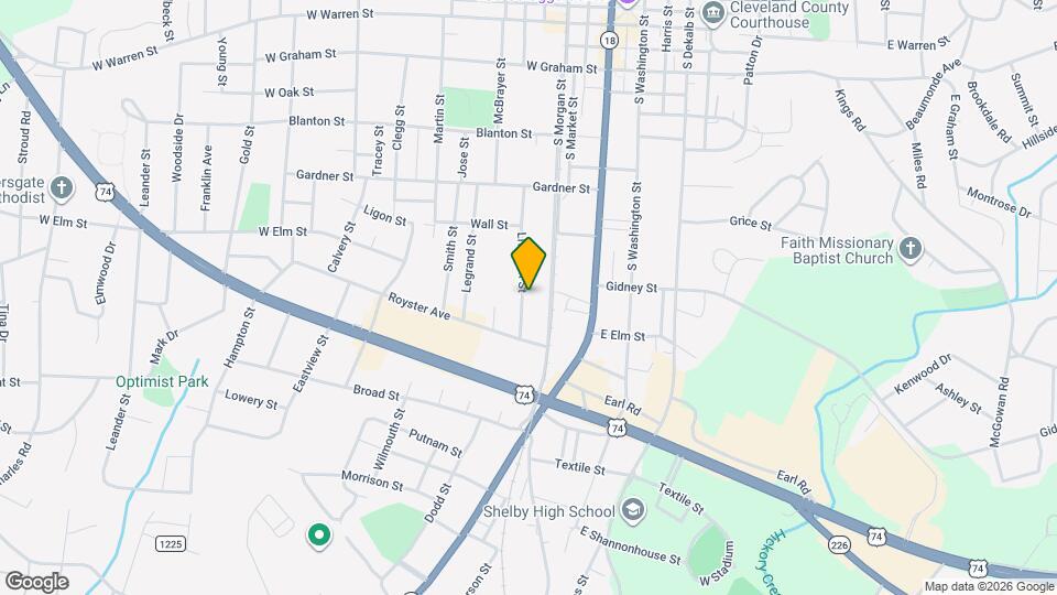 705 Live Oak St Map and Location Details