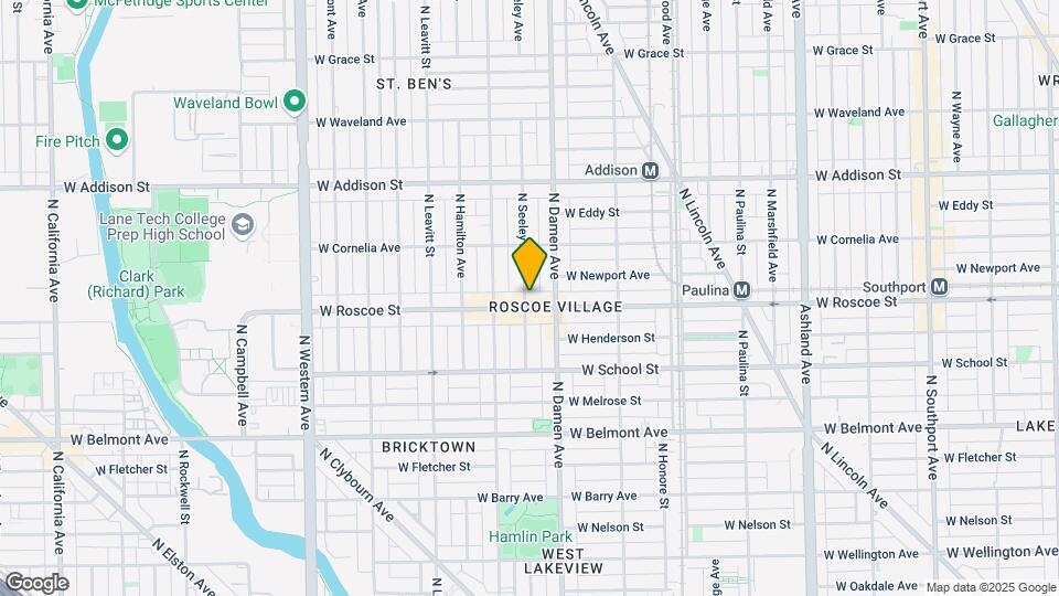2024 W Roscoe St, Unit 3 Map and Location Details