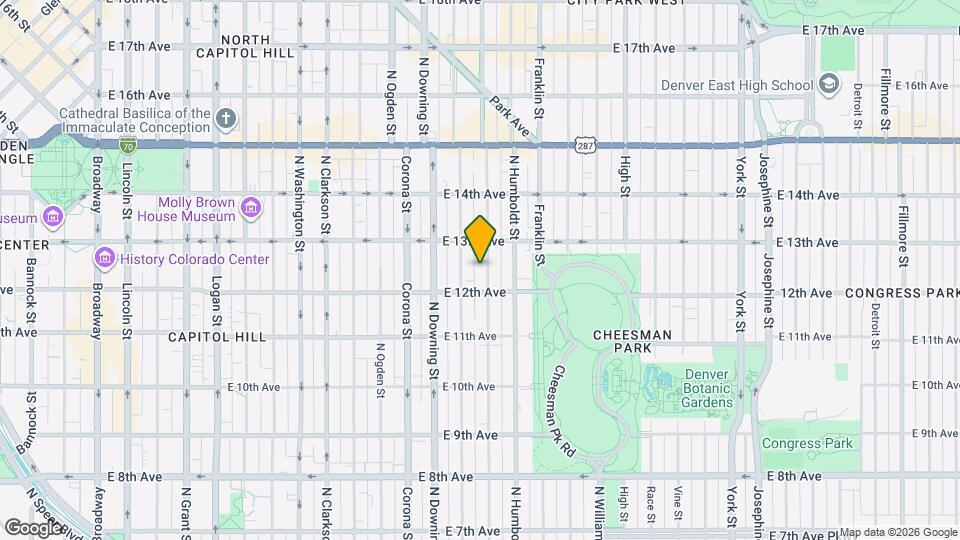 1237 Lafayette St Map and Location Details