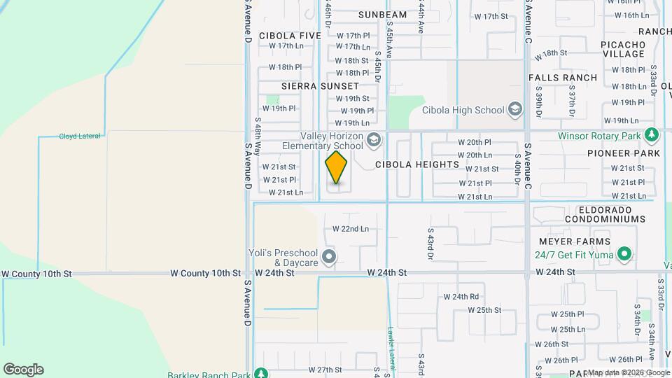 2182 S 46th Way Mapa y Detalles de la Ubicación