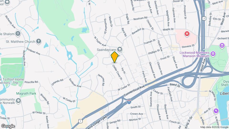 41 1/2 Cedar Crest Pl Map and Location Details