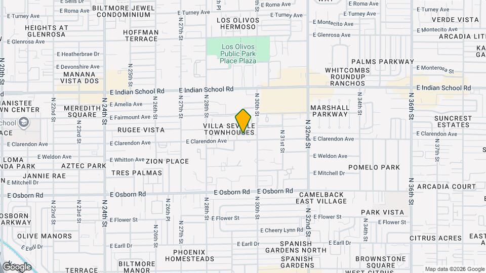 2936 E Clarendon Ave Map and Location Details