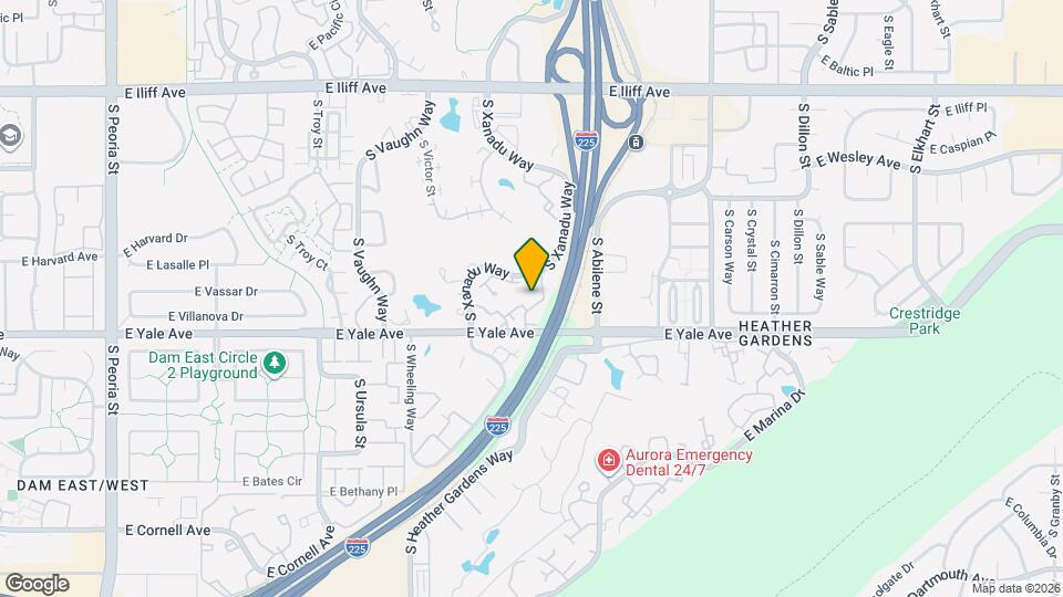 13639 E Yale Ave Map and Location Details