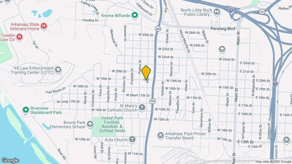 1819 Moss St Map and Location Details