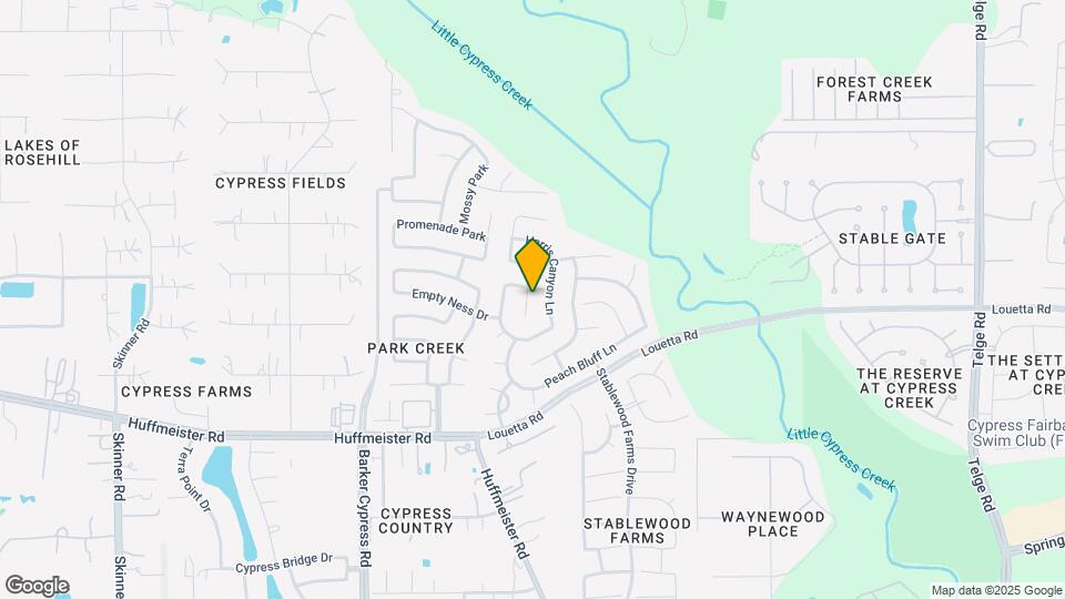 15326 Boulder Hollow Ln Mapa y Detalles de la Ubicación