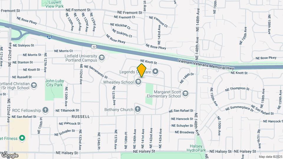 14017 NE Sacramento St Mapa y Detalles de la Ubicación