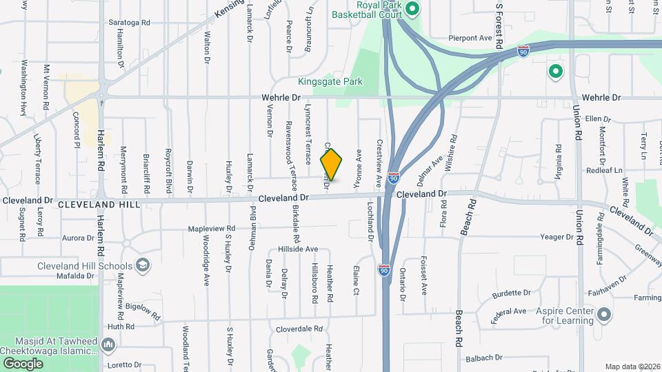 1 Cresthaven Dr Map and Location Details