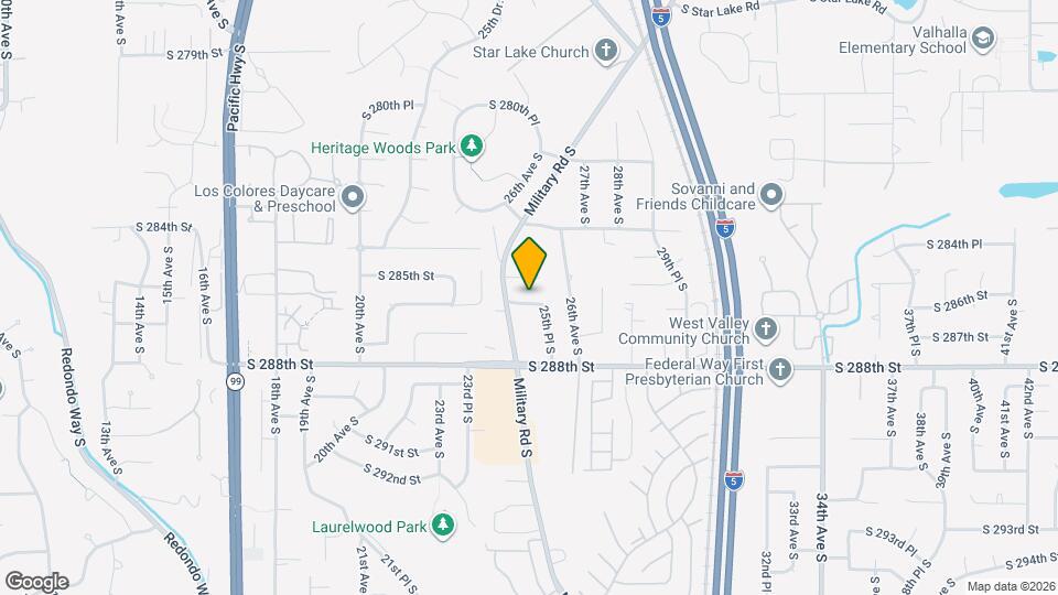 2516 S 286th Pl Map and Location Details