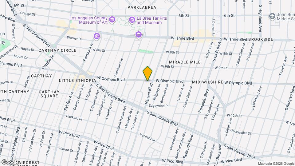 5700 W Olympic Blvd Map and Location Details