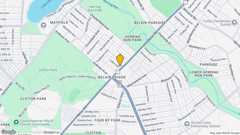 3410 Belair Rd Map and Location Details