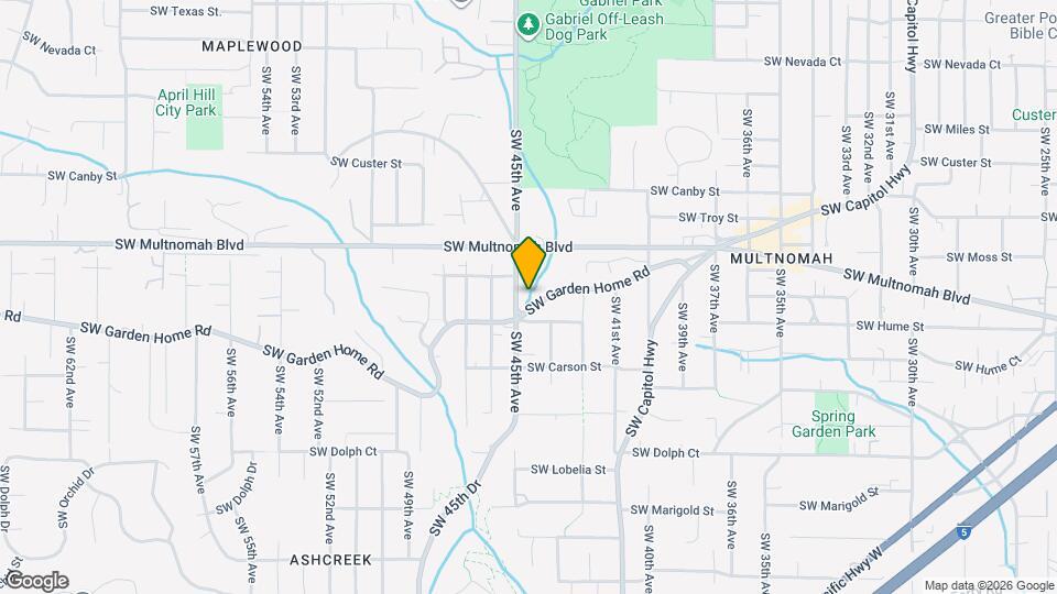 4461 SW Garden Home Rd Map and Location Details