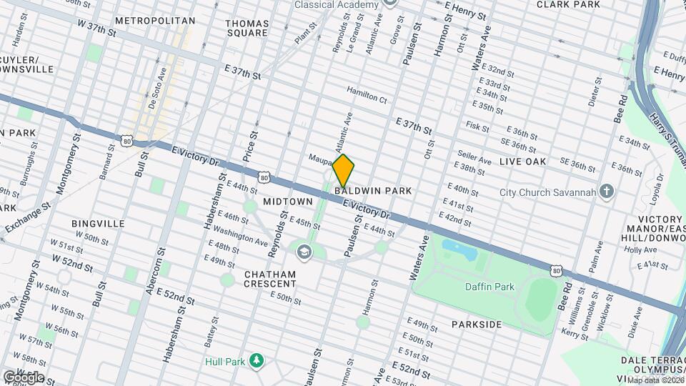 714 E Victory Dr Map and Location Details