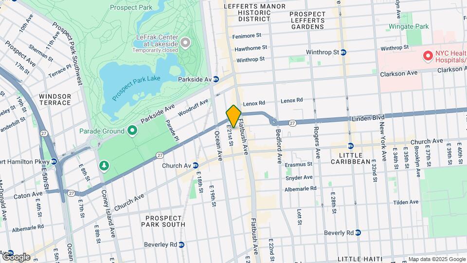 111 E 21st St Map and Location Details