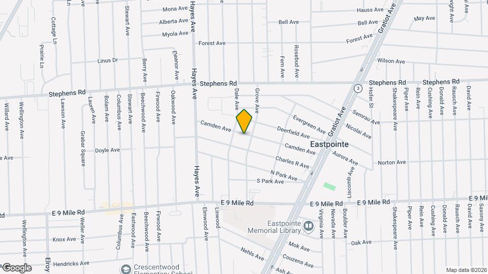 15346 Camden Ave Mapa y Detalles de la Ubicación