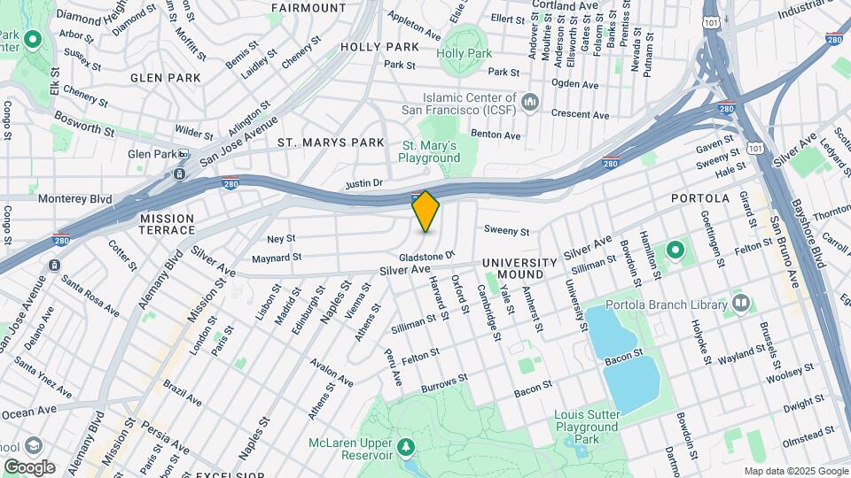 55 Stoneybrook Ave Map and Location Details