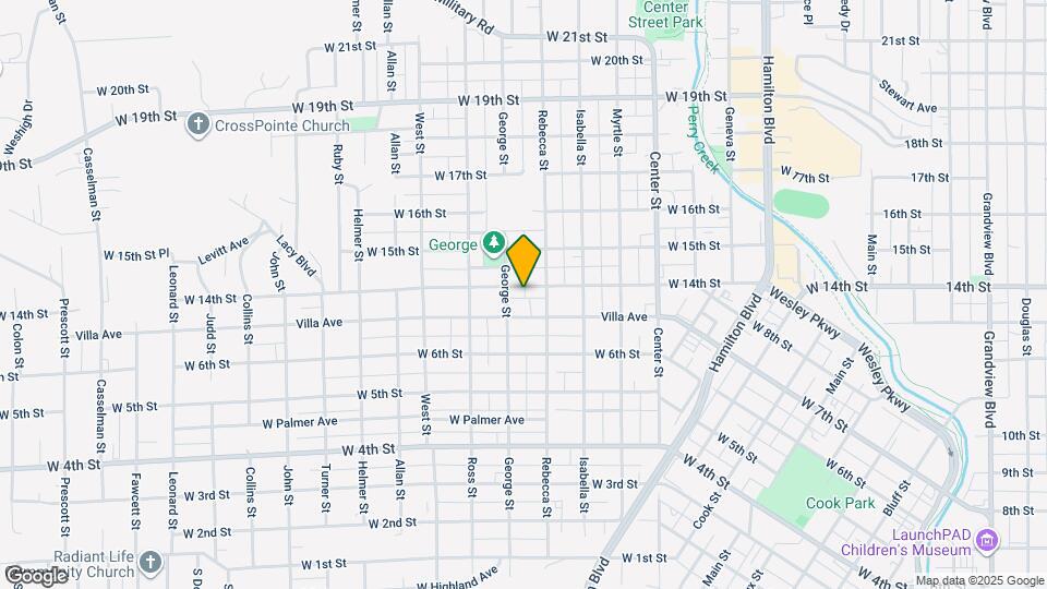 1414 W 14th St Map and Location Details