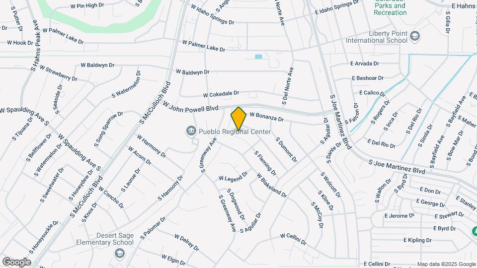 658 S Granby Ln Map and Location Details