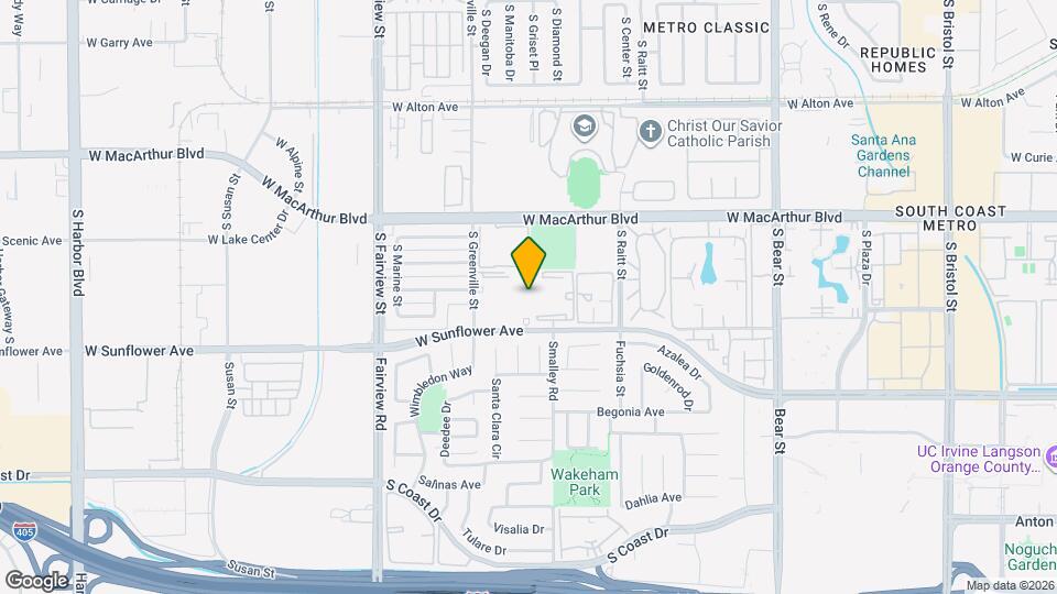 2511 West Sunflower Avenue Map and Location Details