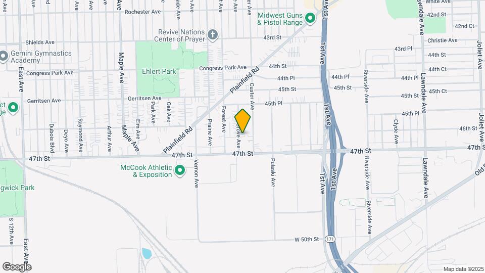 4617 Grove Ave Map and Location Details