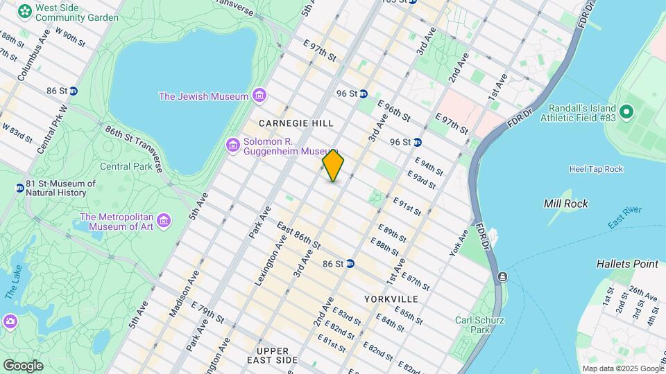 168-172 E 90th St Mapa y Detalles de la Ubicación