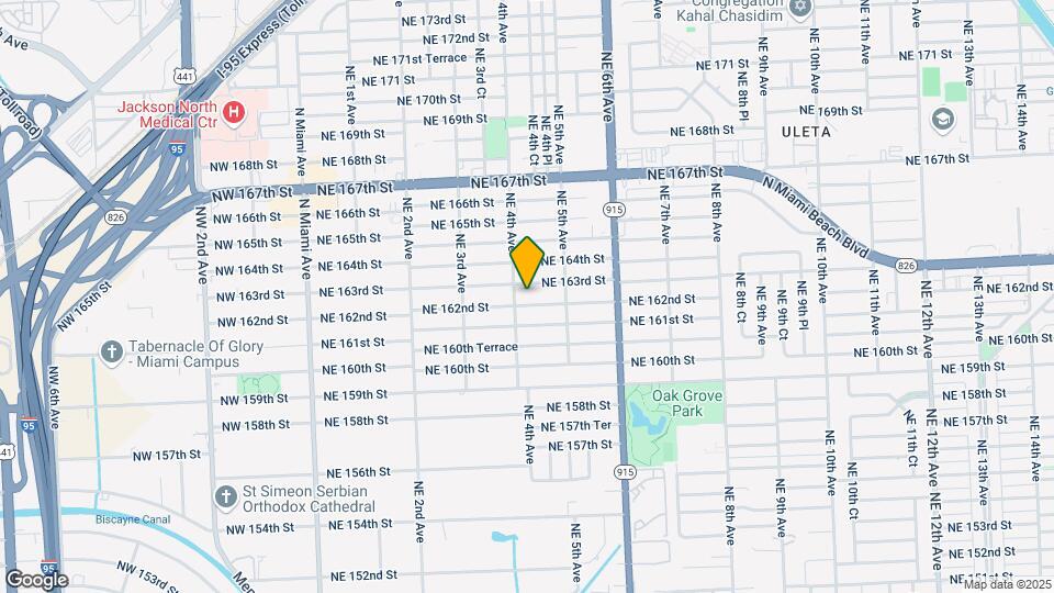 425 NE 162nd St Map and Location Details
