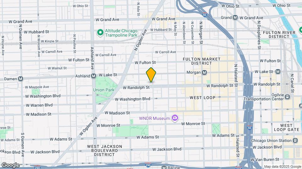 1300 W Randolph St Map and Location Details