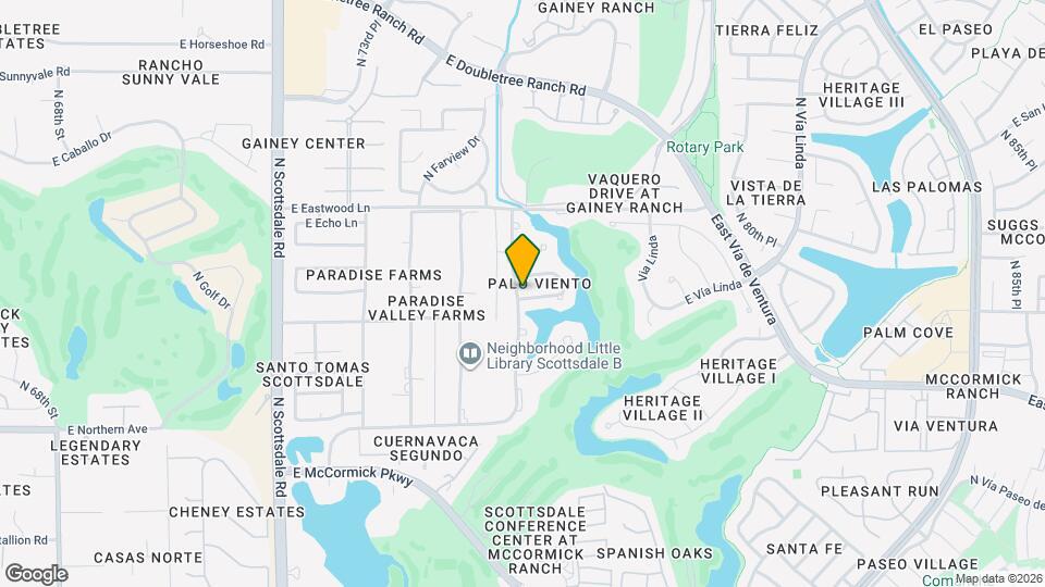 7602 E Vía Del Reposo Map and Location Details