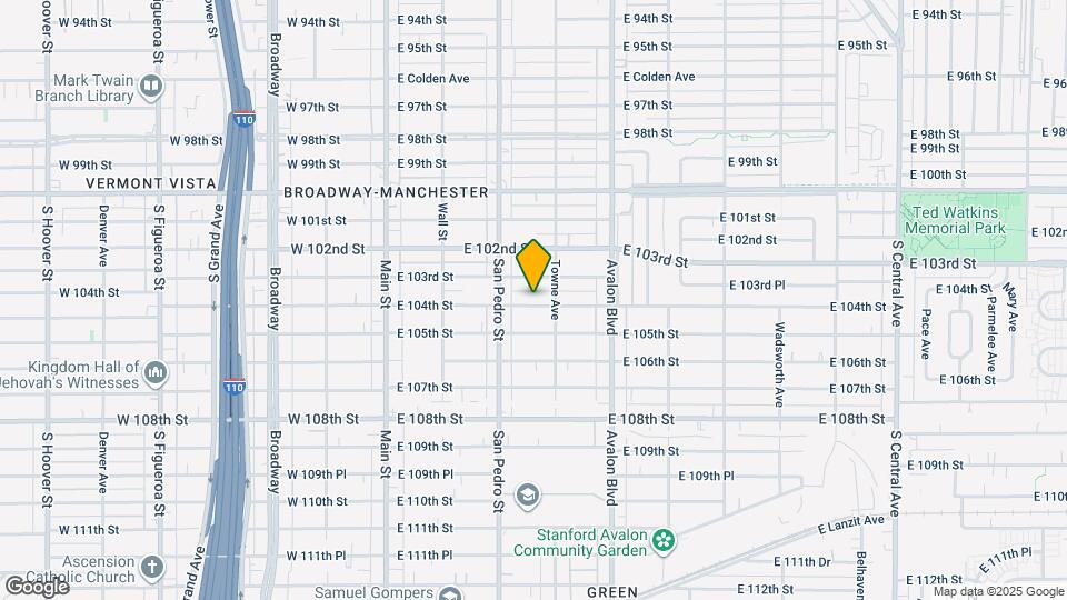 337 E 104th St Mapa y Detalles de la Ubicación