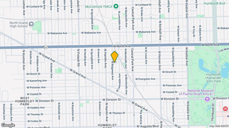 1439 N Ridgeway Ave Map and Location Details