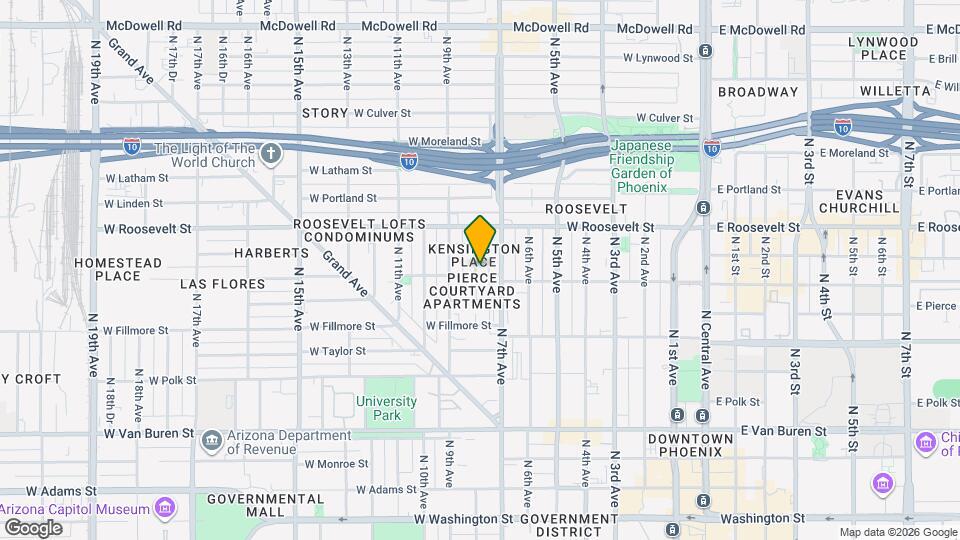 720 W McKinley St, Unit 720 Mapa y Detalles de la Ubicación