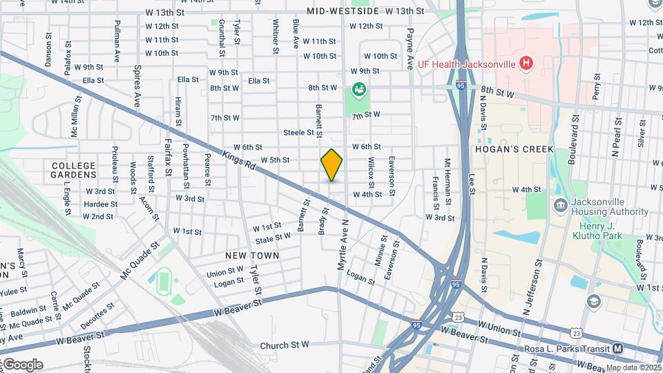 1415 Brady St Map and Location Details