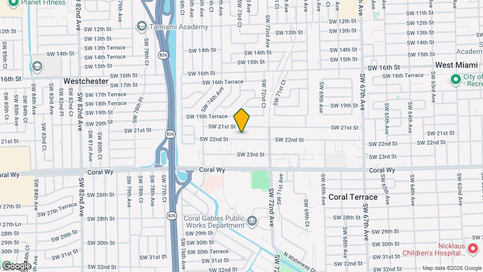 7327 SW 22nd St Map and Location Details