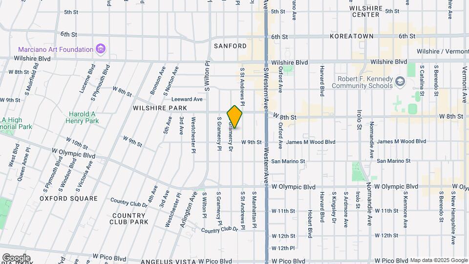 848 Gramercy Drive Mapa y Detalles de la Ubicación
