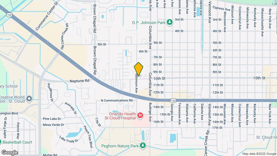 929 Robinson Ave Map and Location Details
