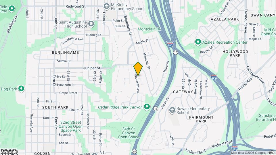 3554 Ivy St Map and Location Details