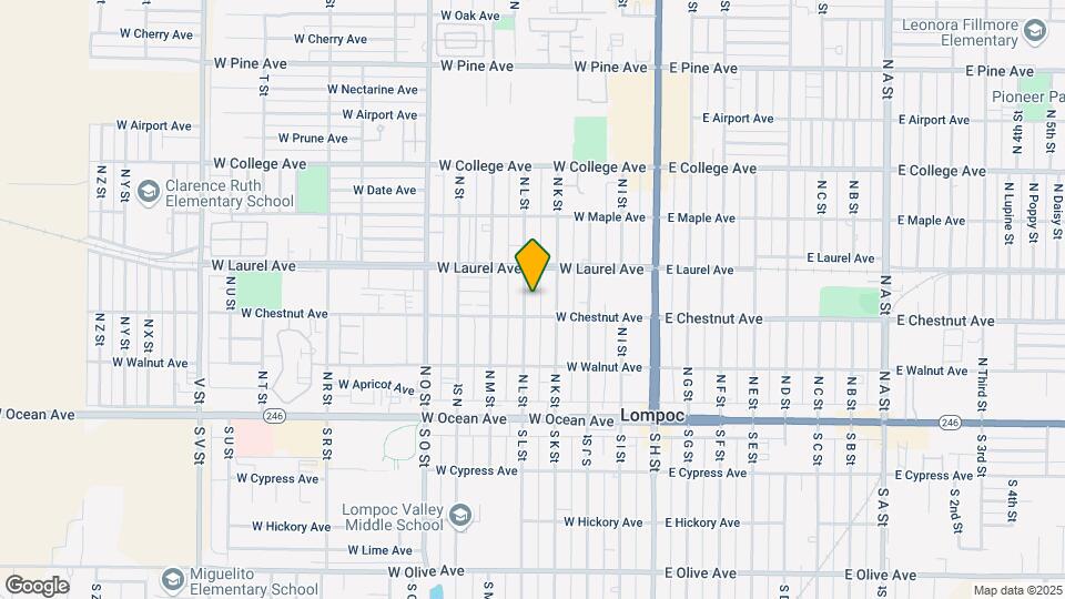 310-314 N L St Mapa y Detalles de la Ubicación