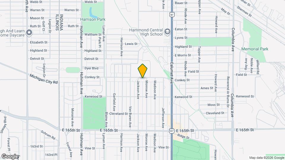 614 Conkey St Map and Location Details