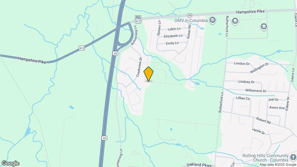 1822 Holdens Hollow Map and Location Details