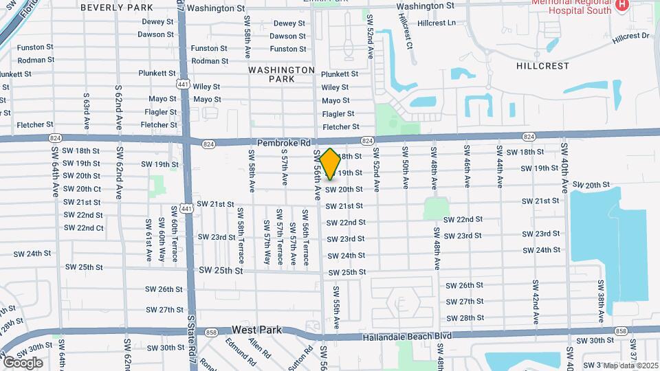 5511 SW 20th St Map and Location Details
