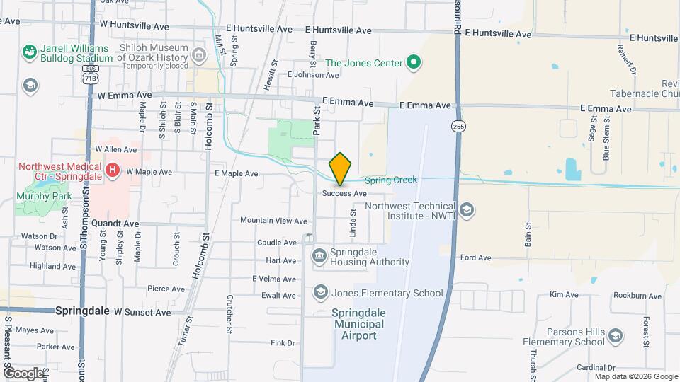 419 S Cleveland St Map and Location Details