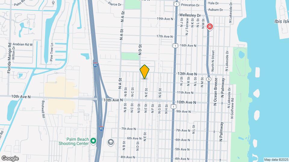 1201 N E St Map and Location Details